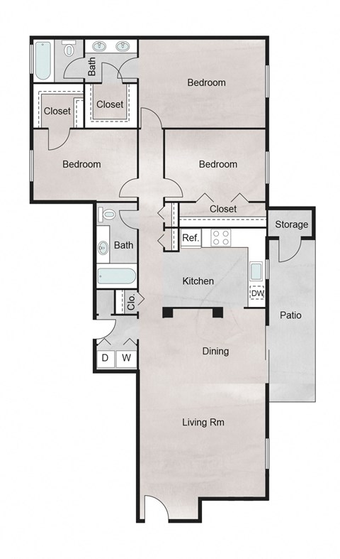P Floor Plan at The Retreat at Steeplechase, Houston, 77065